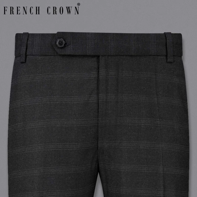 Thunder Black Plaid Pant