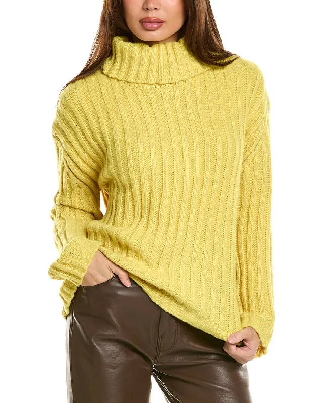 Joseph A. Ribbed Turtleneck Sweater