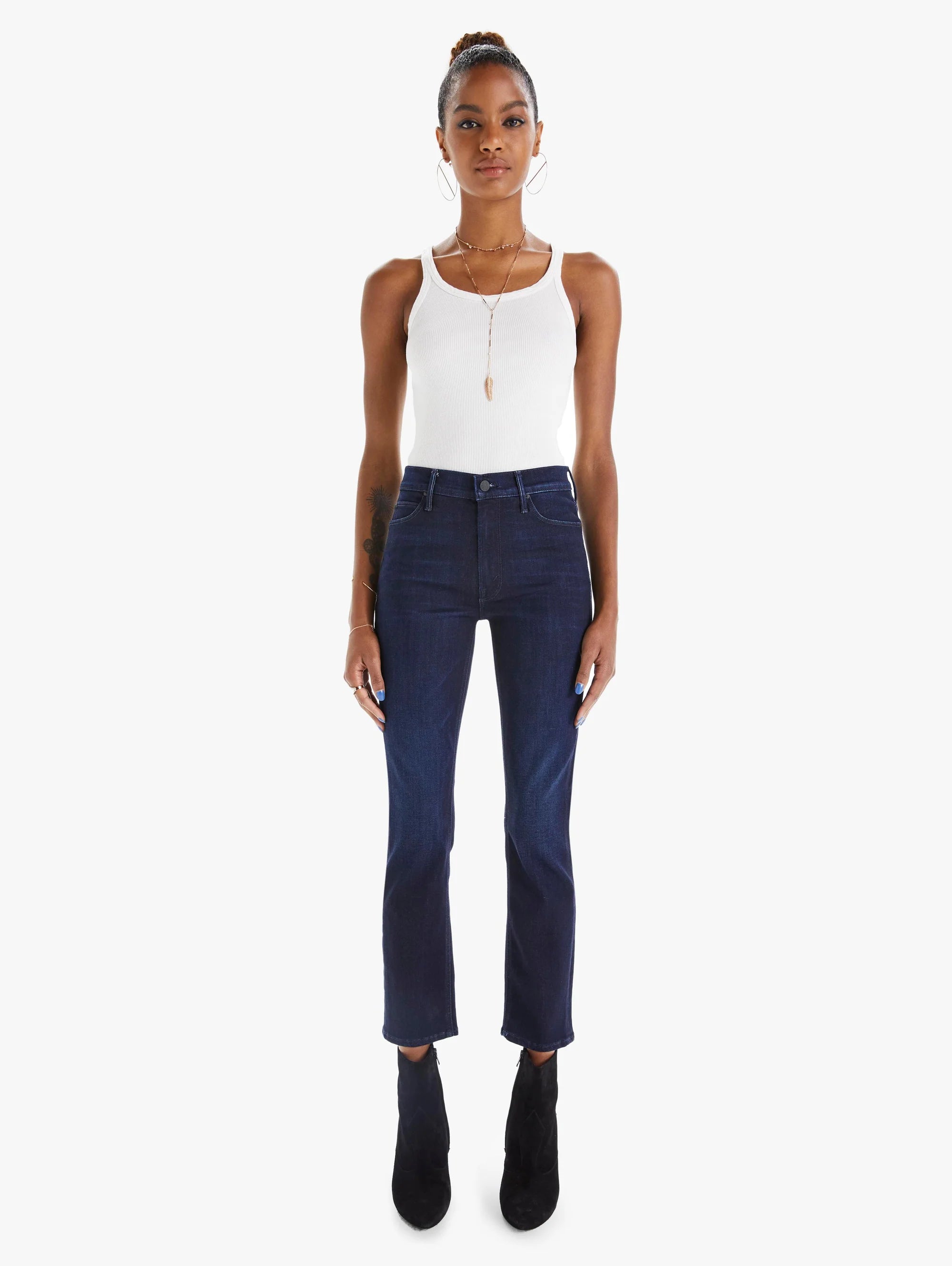 Mid Rise Dazzler Ankle Jean - Now Or Never